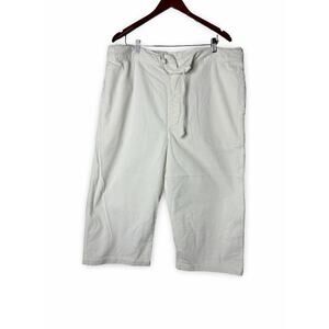 Egg Trading London white corduroy cropped pants One Size